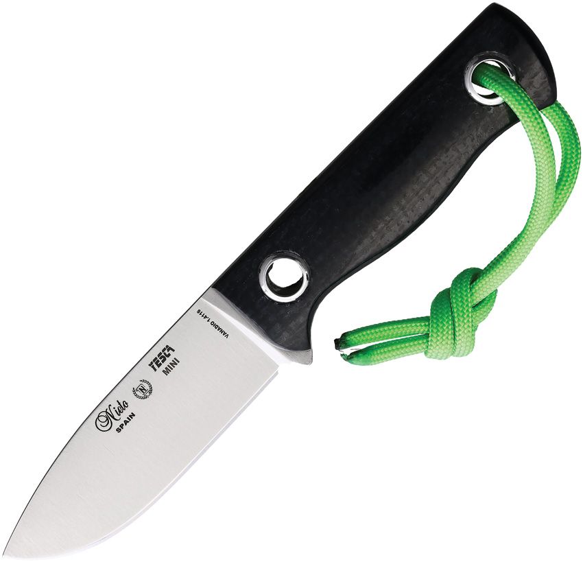 Nieto Tesca Mini Fixed Black Yute Micarta Handle Satin 1.4116 Stainless Blade NIE1048Y View 3