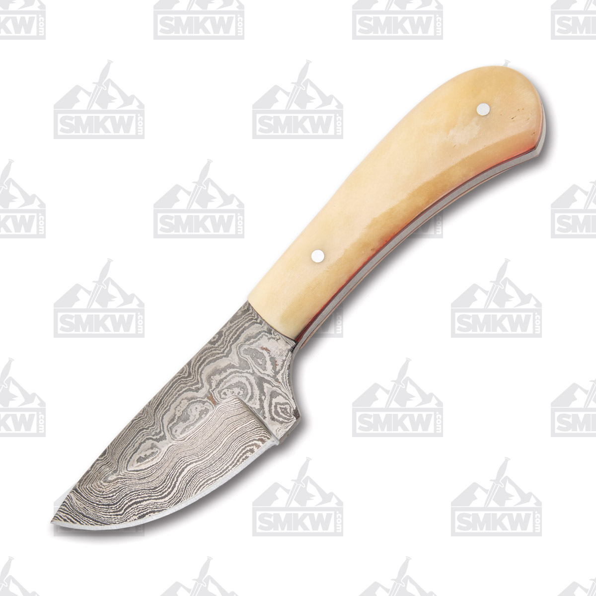 Frost Valley Forge Smooth Bone Ulu Damascus Skinner FRVFD29SB View 2