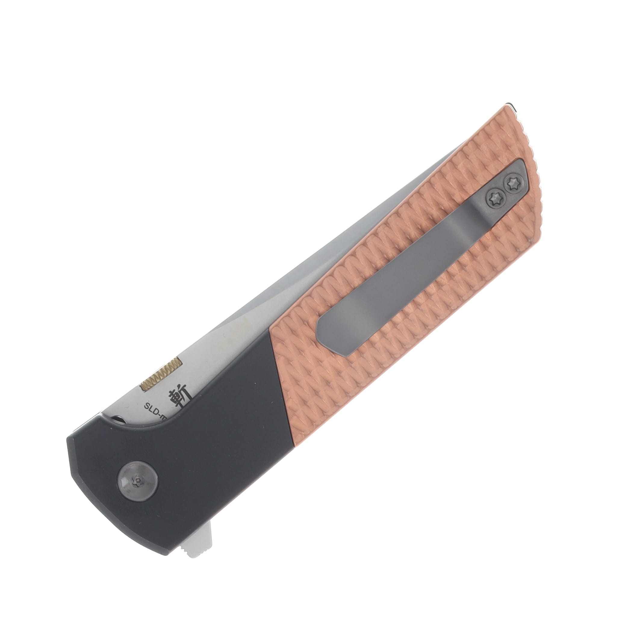 North Mountain Blade Chop 2 Button Lock Folder Aluminum Diamond Copper NMB2407CUDI View 6