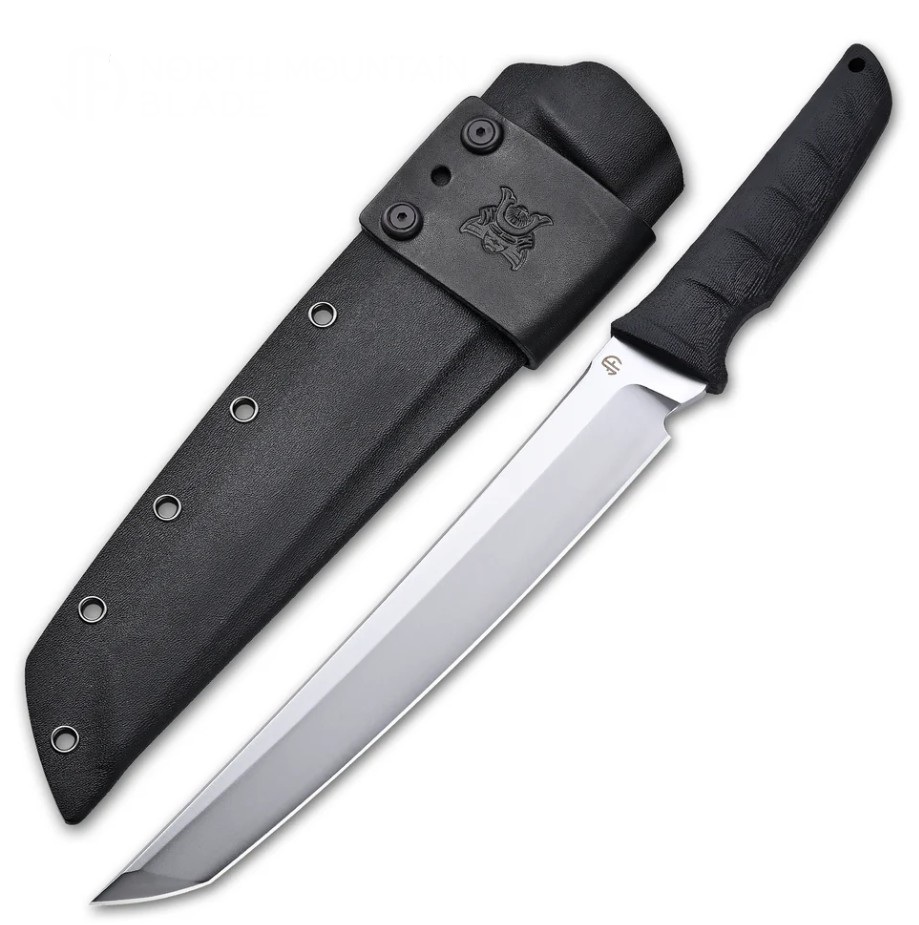 North Mountain Blade The Chop Tactical Vacuum Chrome Tanto Fixed Knife 01 Steel NMB2413XLO1 View 1