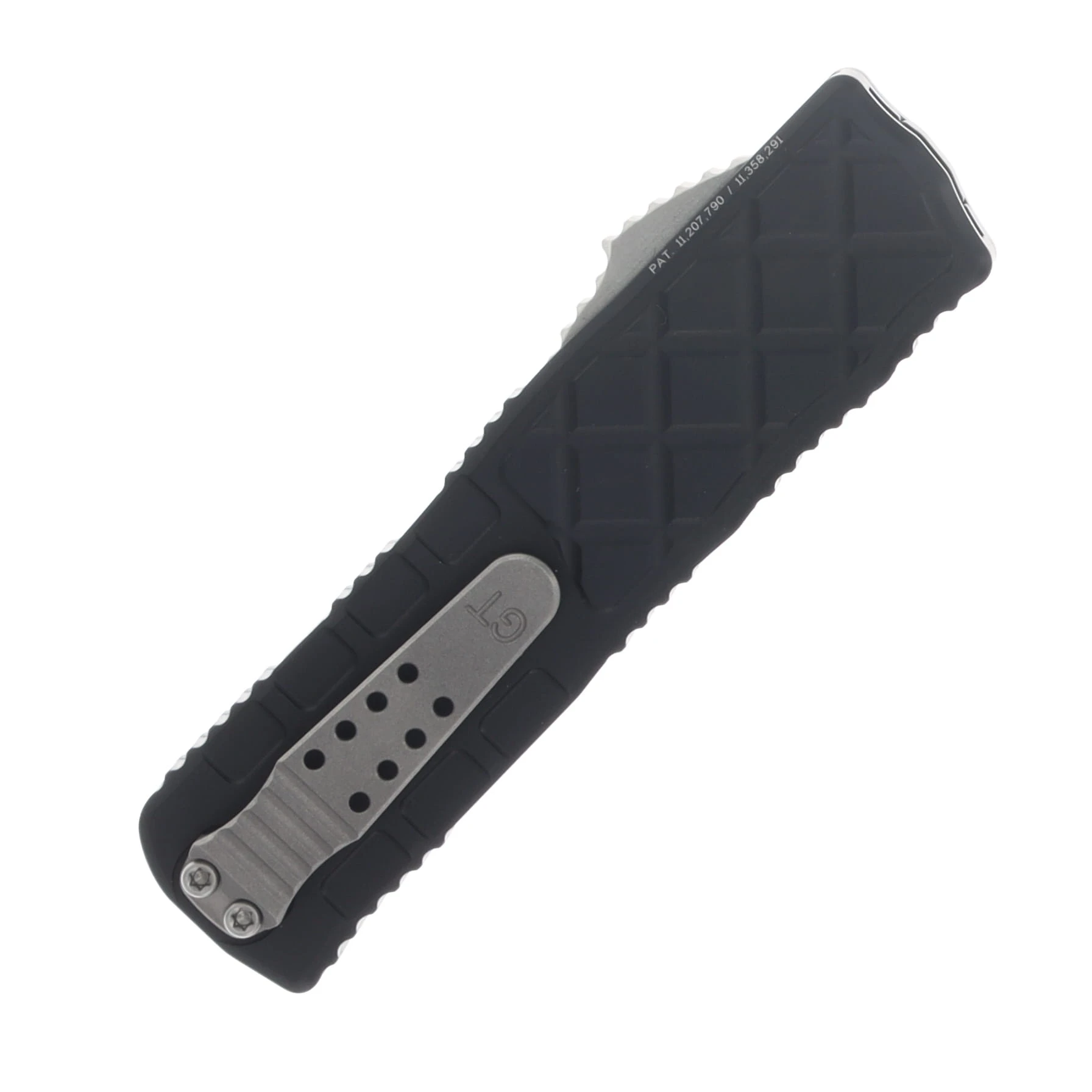 Guaridan Tactical Apex OTF Two Tone Black Satin Magnacut Aluminum AUGT16-3211 View 4