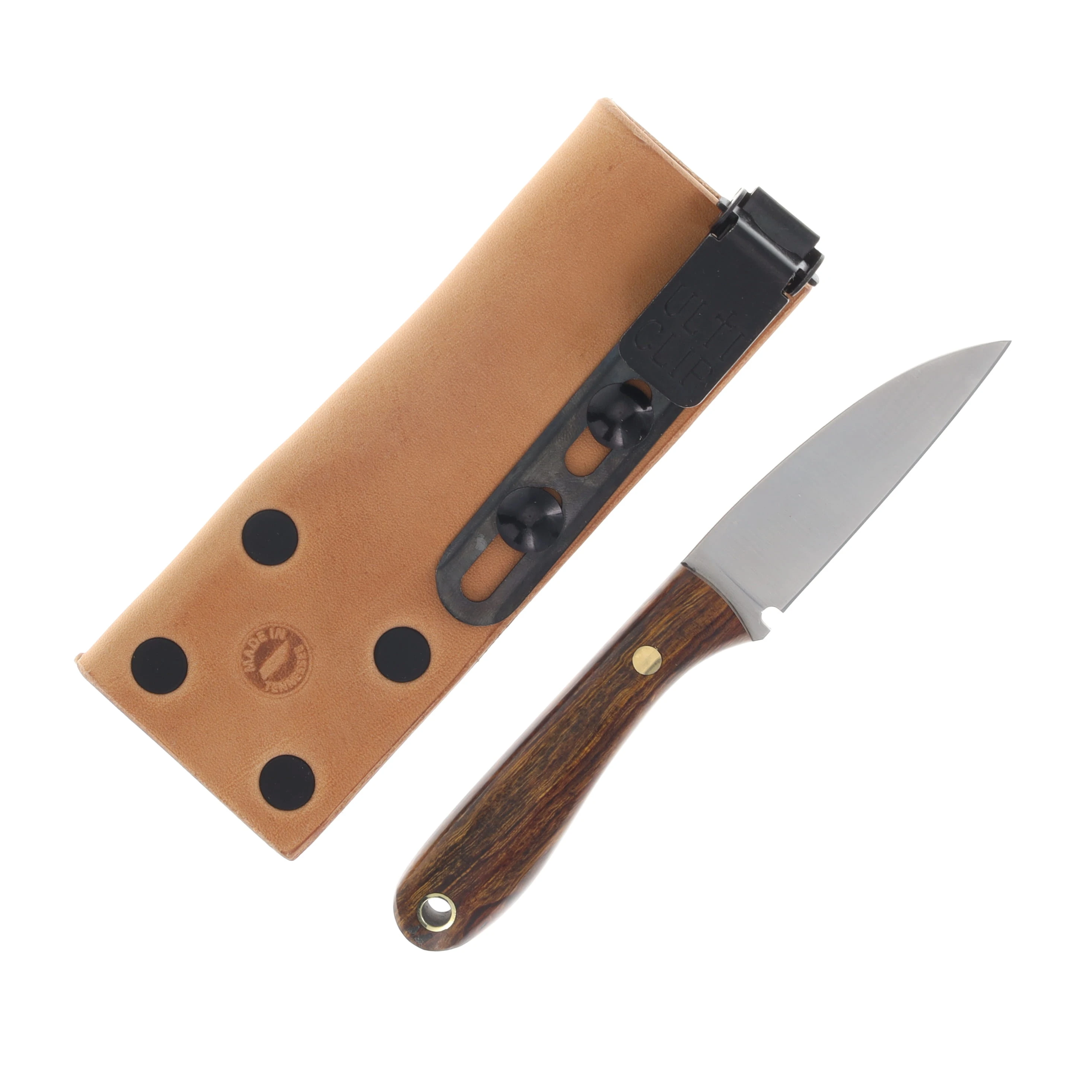 Lishen Knives Little Holston Sheepsfoot Fixed Blade Knife Black Canvas Micarta LKLHSFBLCAN View 2