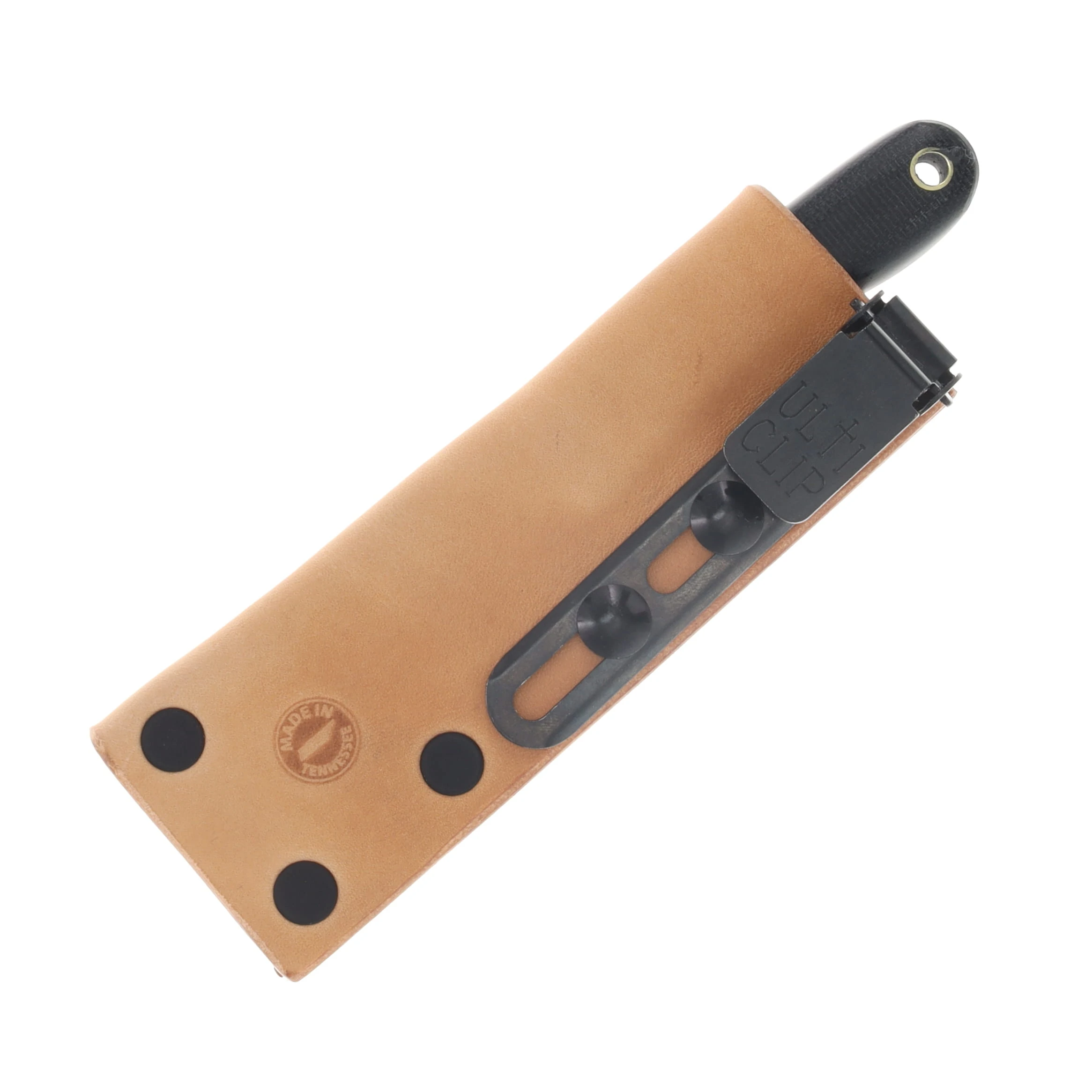 Lishen Knives Little Holston Drop Point Fixed Blade Knife Black Canvas Micarta LKLHDPBKCAN View 3