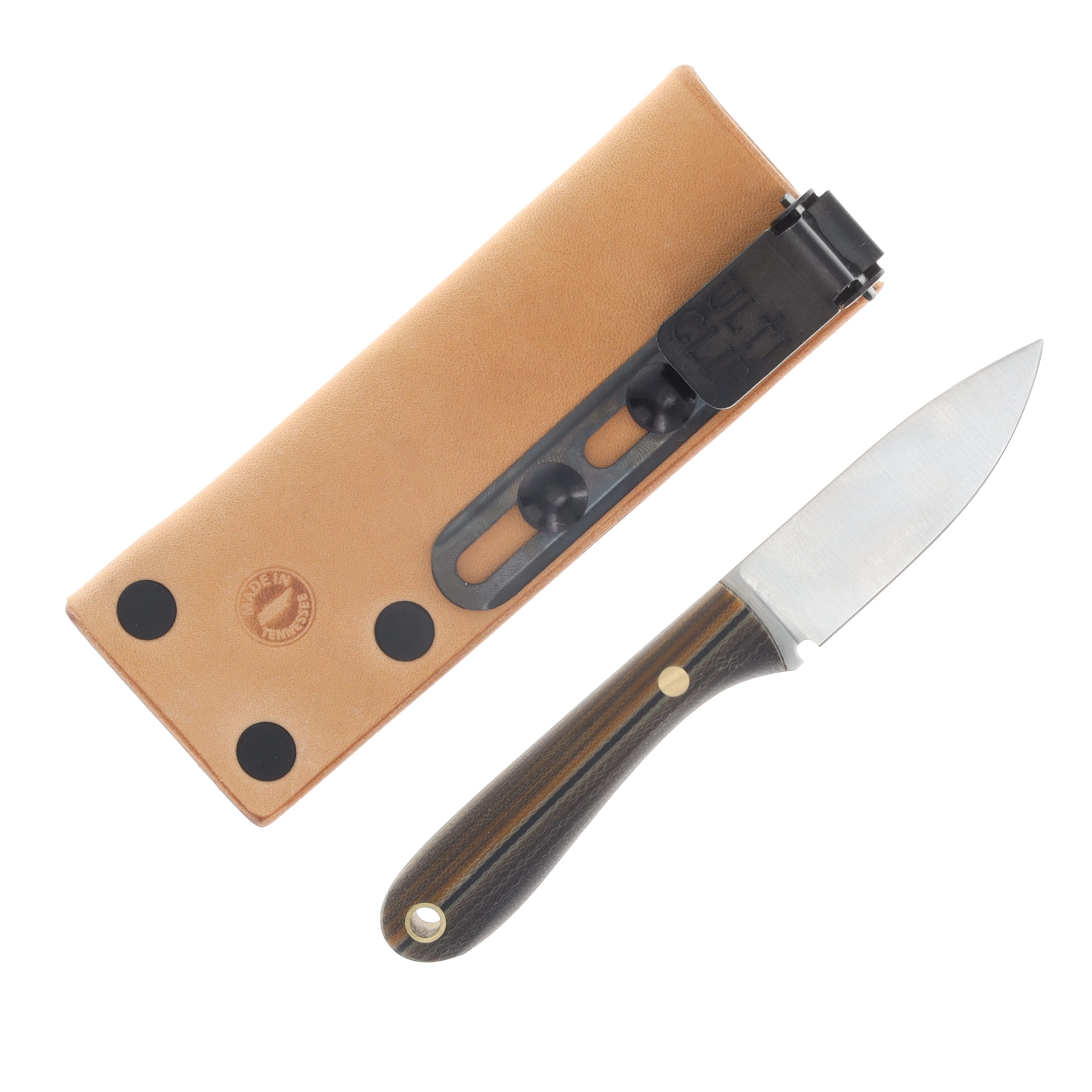 Lishen Knives Little Holston Drop Point Fixed Blade Knife Black G-Carta LKLHDPG-CARTA View 2