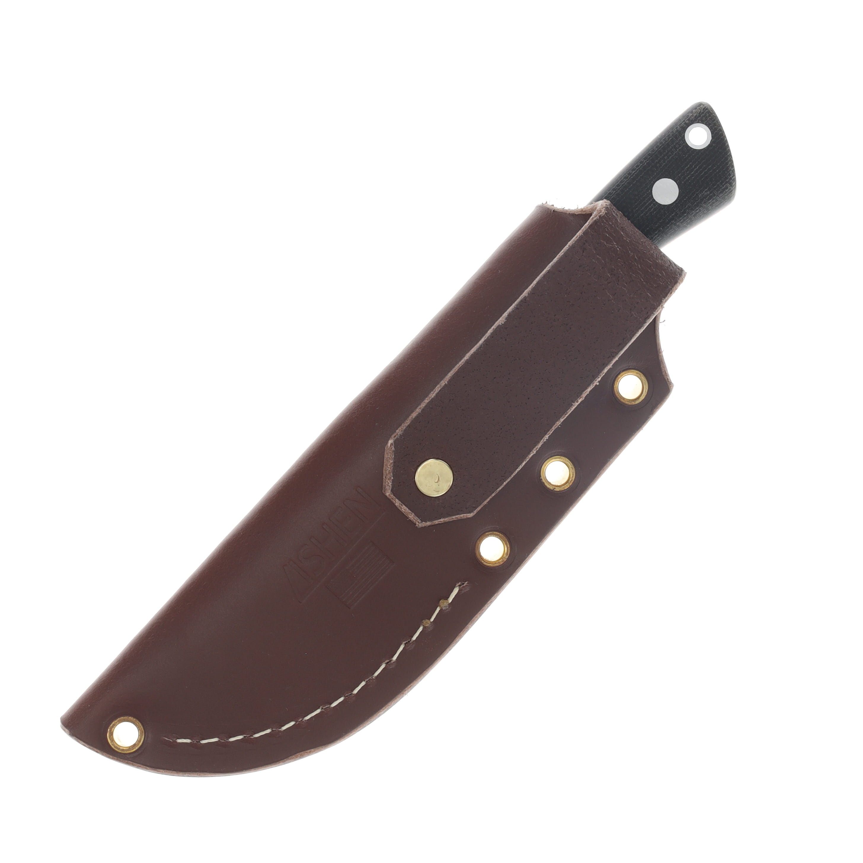 Lishen Knives Little Canuck Fixed Blade Knife Black Canvas Micarta with Red Liner LKLCANBKCAN View 4