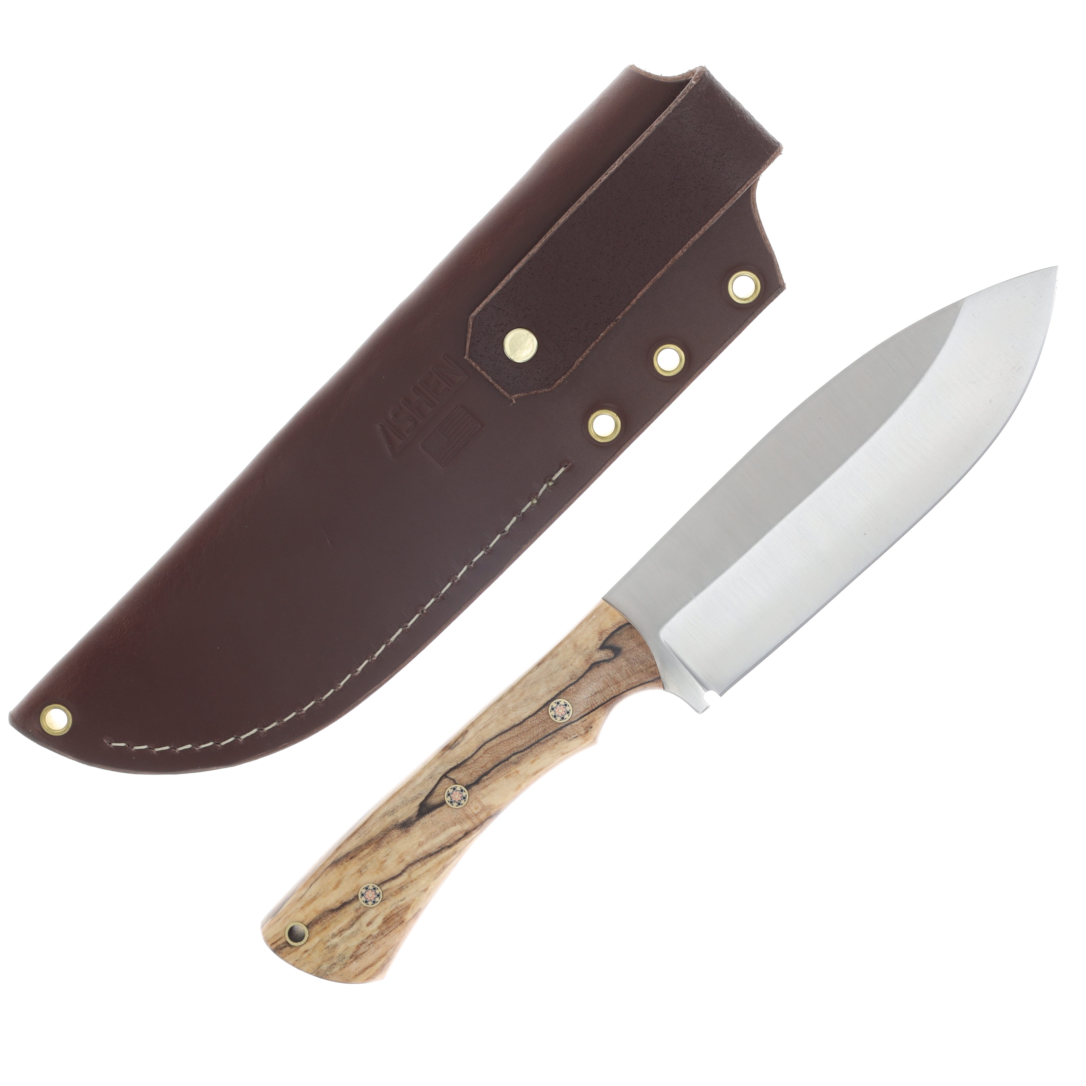 Lishen Knives Yukon Fixed Blade Knife Spalted Curly Maple LKYUKSPALCM View 2