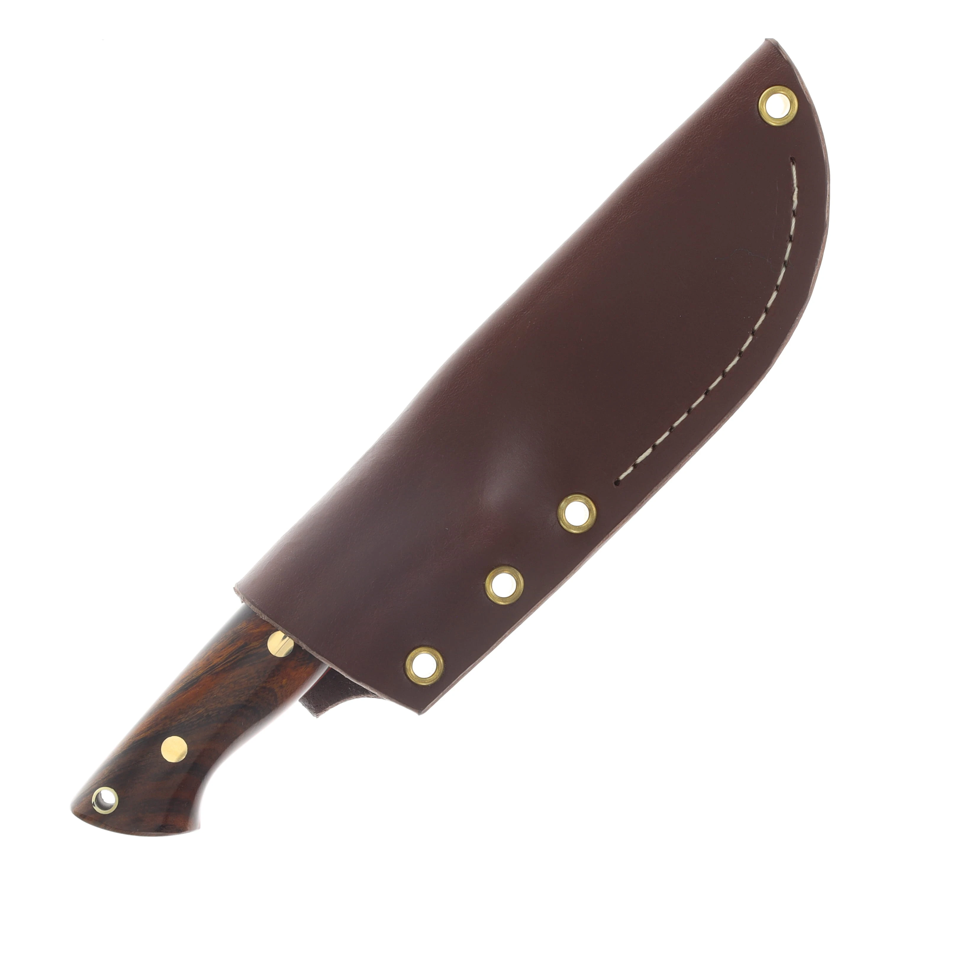 Lishen Knives Dakota Fixed Blade Knife Desert Ironwood with Red Liner LKDAKDESIRON View 2