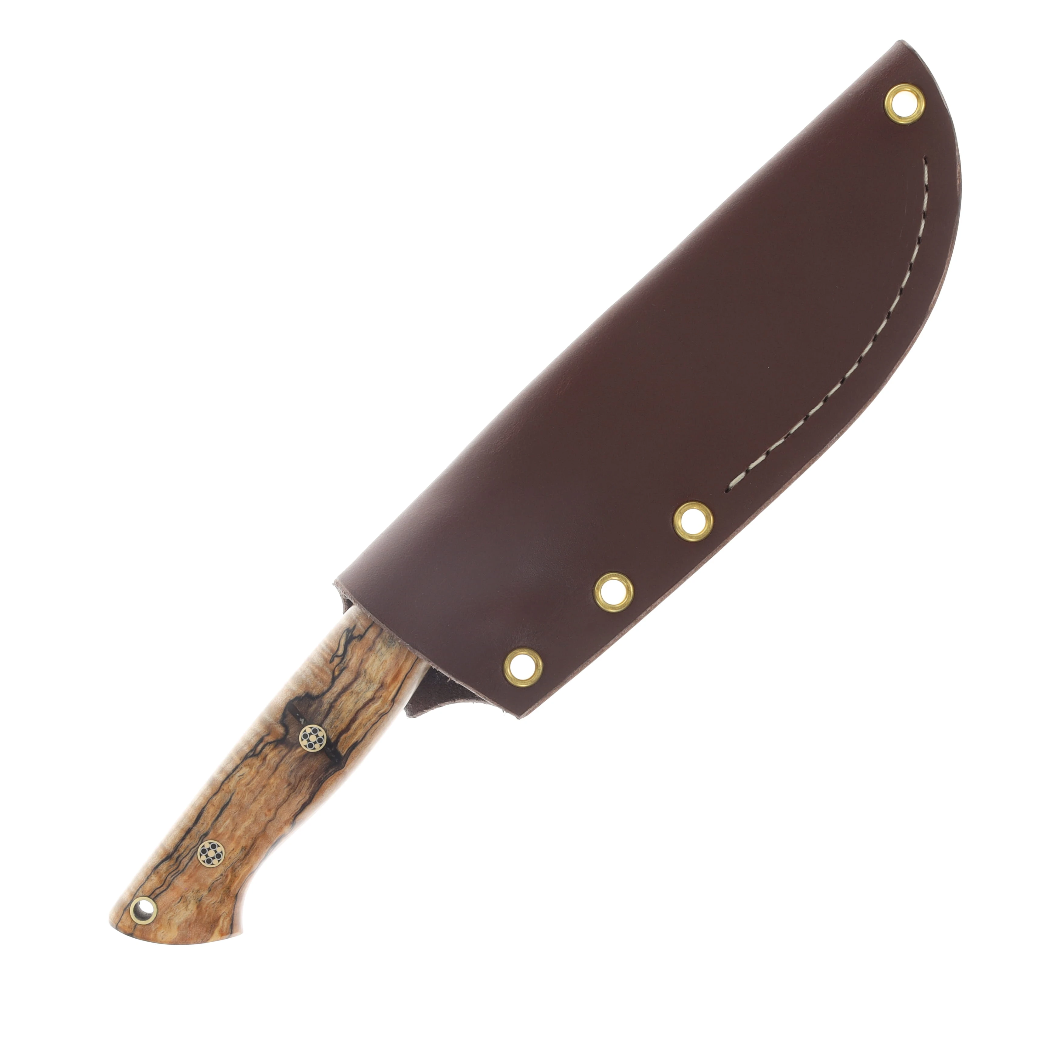 Lishen Knives Dakota Fixed Blade Knife Spalted Curly Maple LKDAKSPALCM View 3