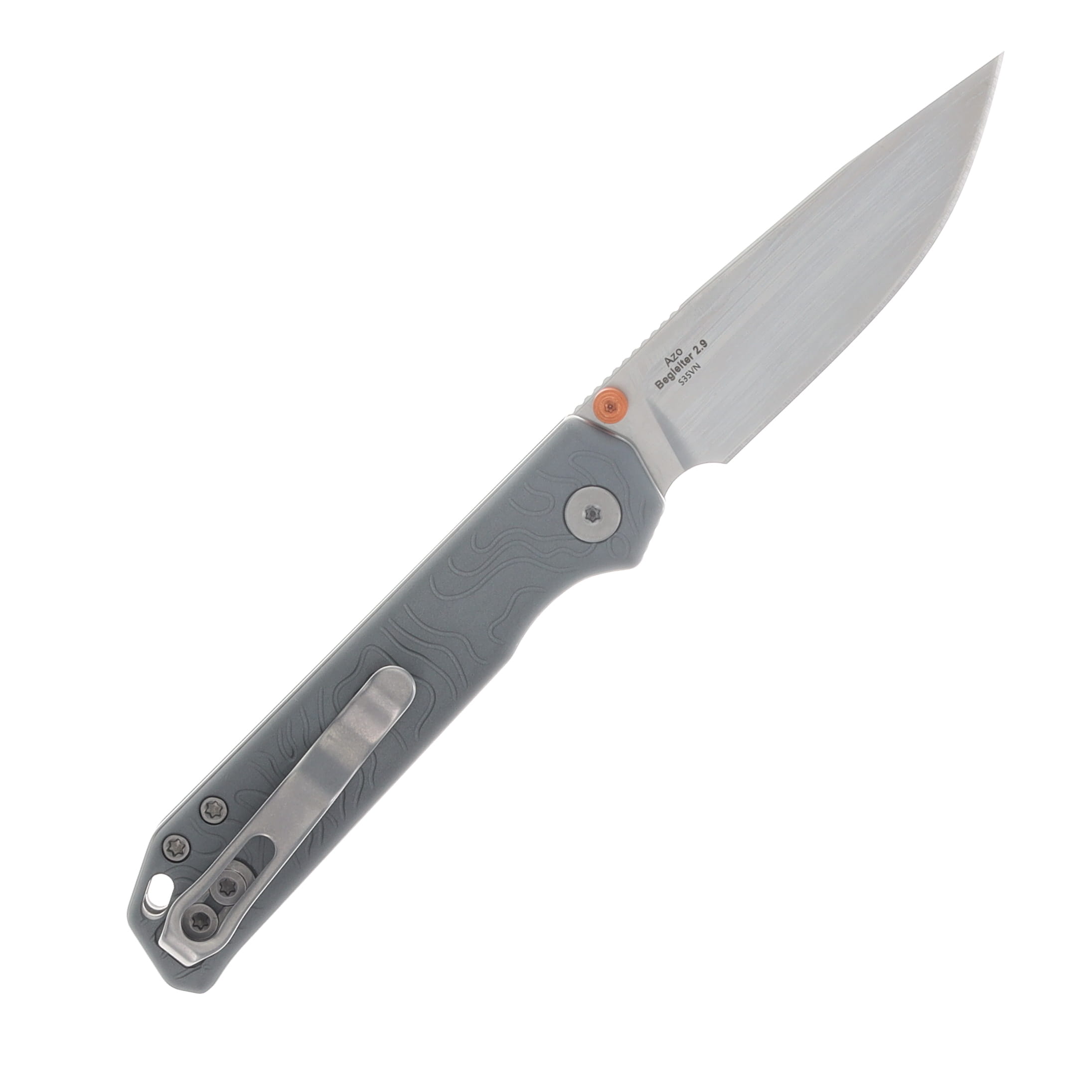 Kizer Begleiter 2.9 Folding Knife Satin S35VN/Gray Aluminum KI3458.2BDA1 View 2