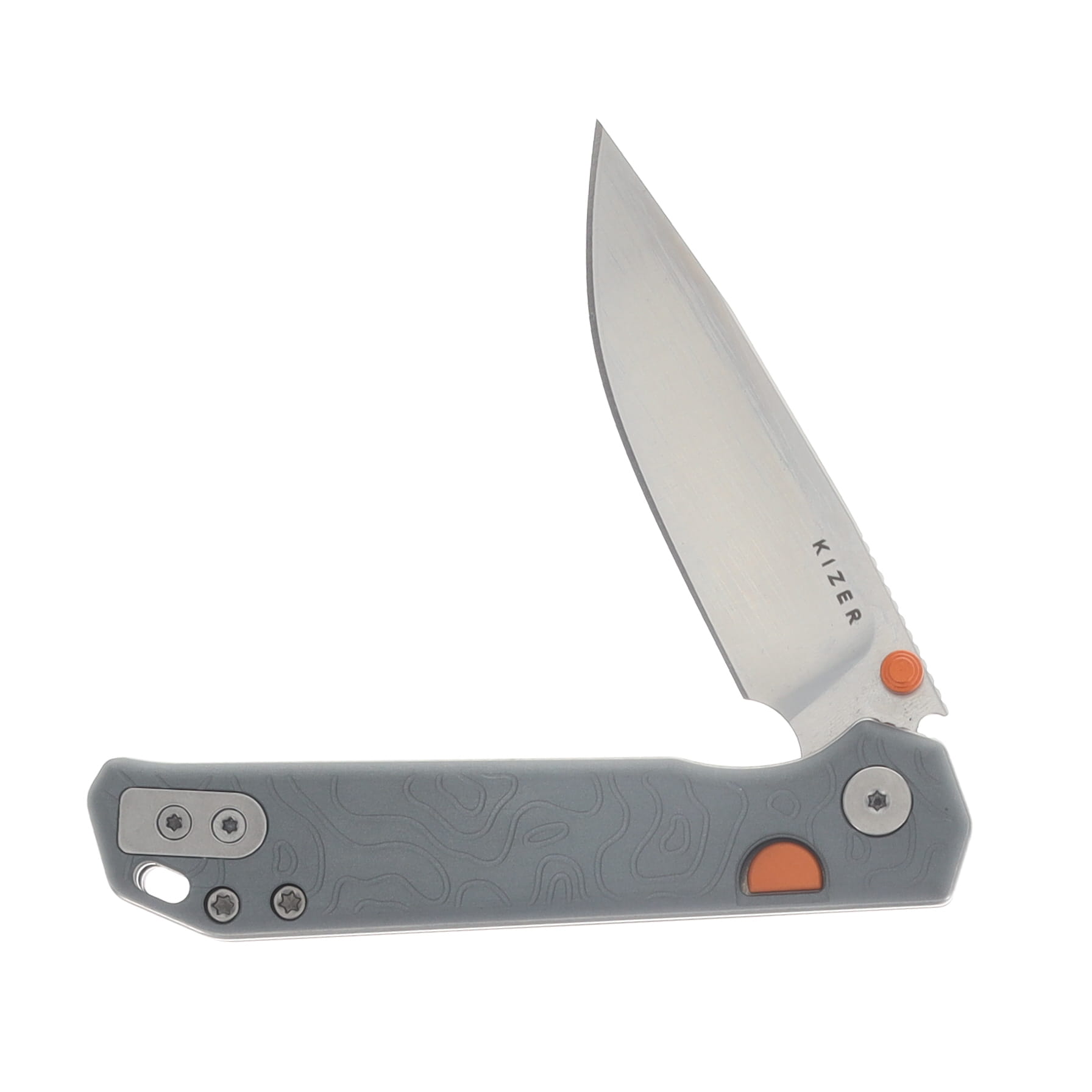Kizer Begleiter 2.9 Folding Knife Satin S35VN/Gray Aluminum KI3458