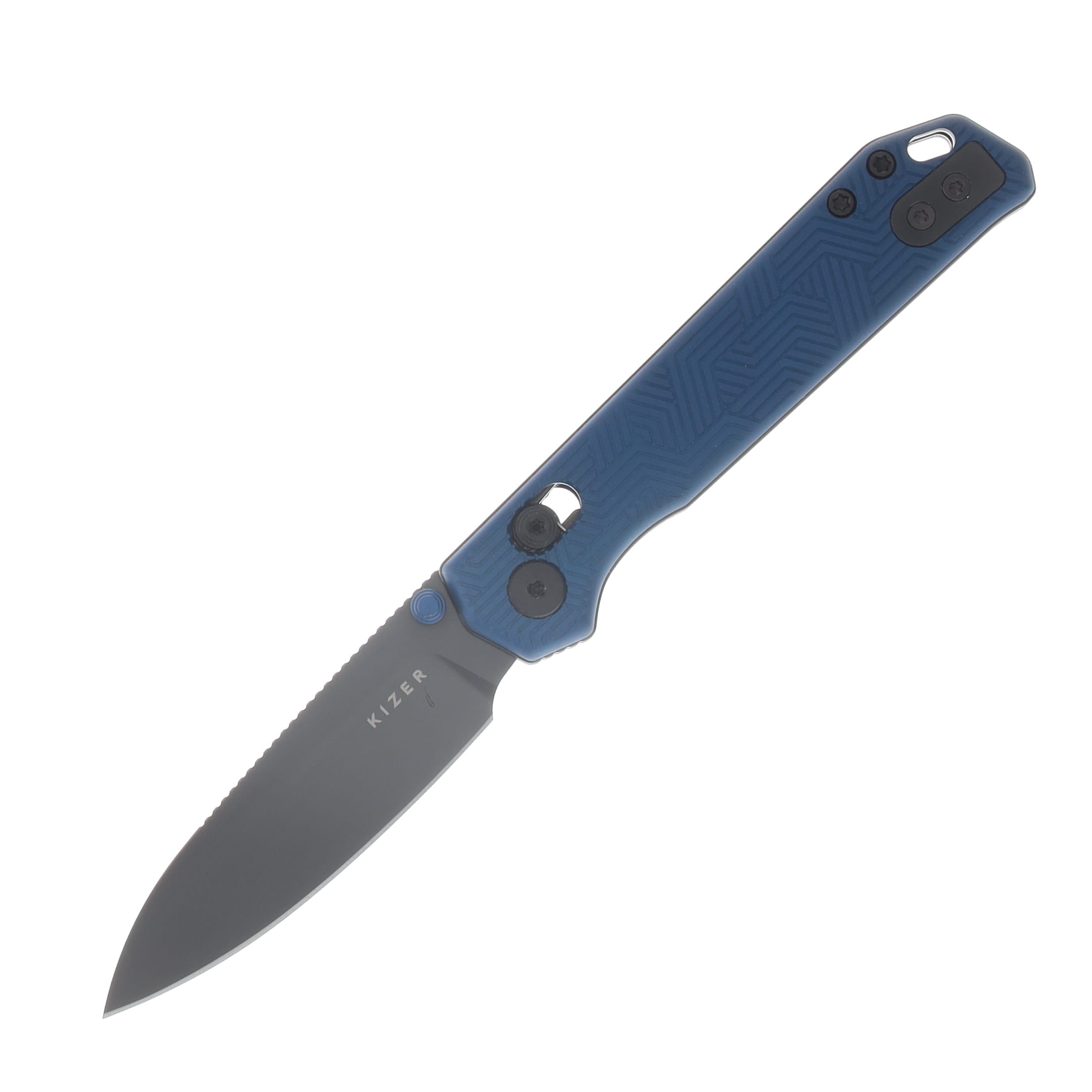 Kizer Begleiter 2.9 Folding Knife Matte DLC Ultra S35VN/Blue Aluminum KI3458.2CDA1 View 1