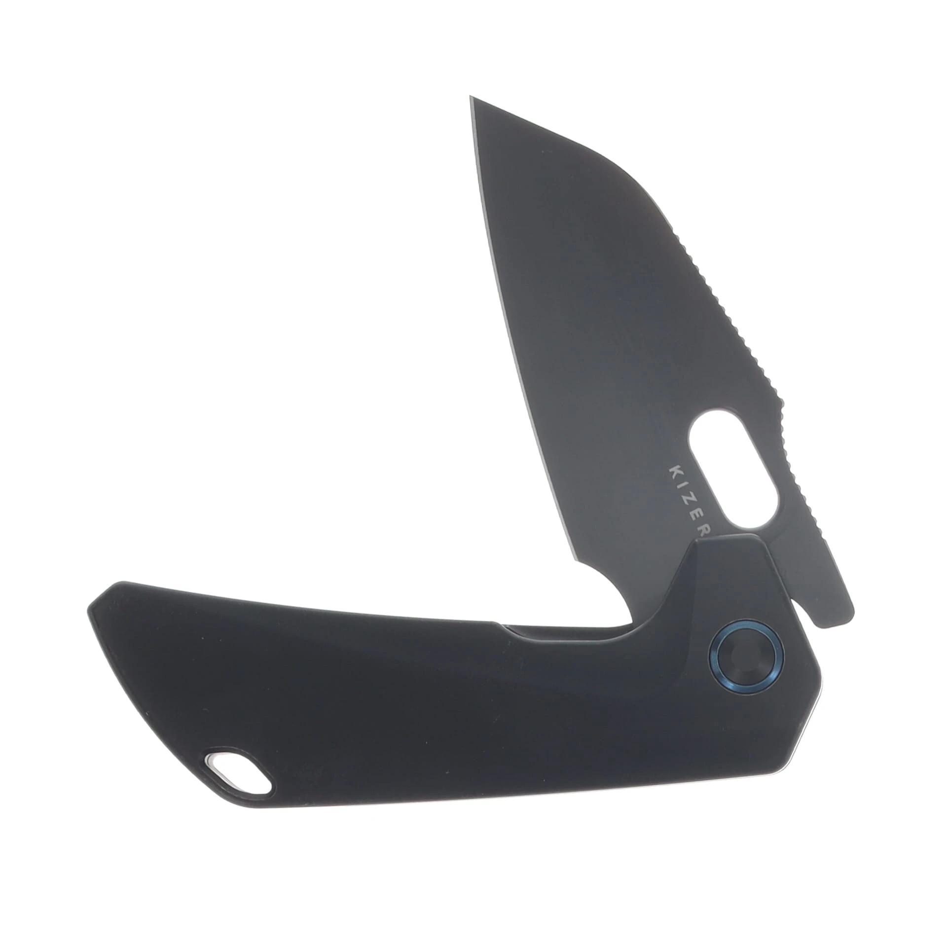 Kizer Takahe Folding Knife Matte Black DLC S35VN/Black Titanium KI3701A2 View 3