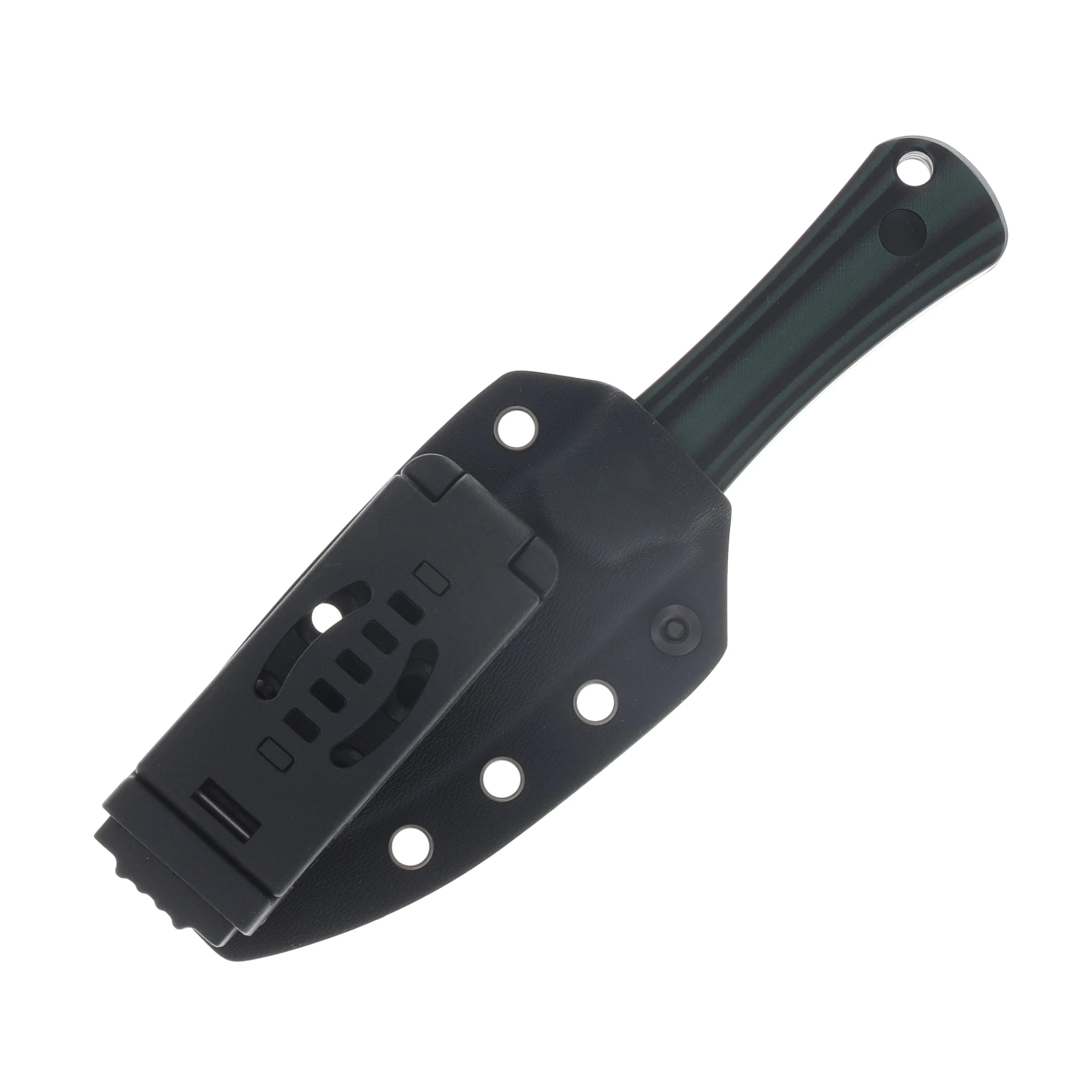 Kizer Bone Fixed Blade Knife Satin AEB-L/Black and Green G-10 1122A3 View 4