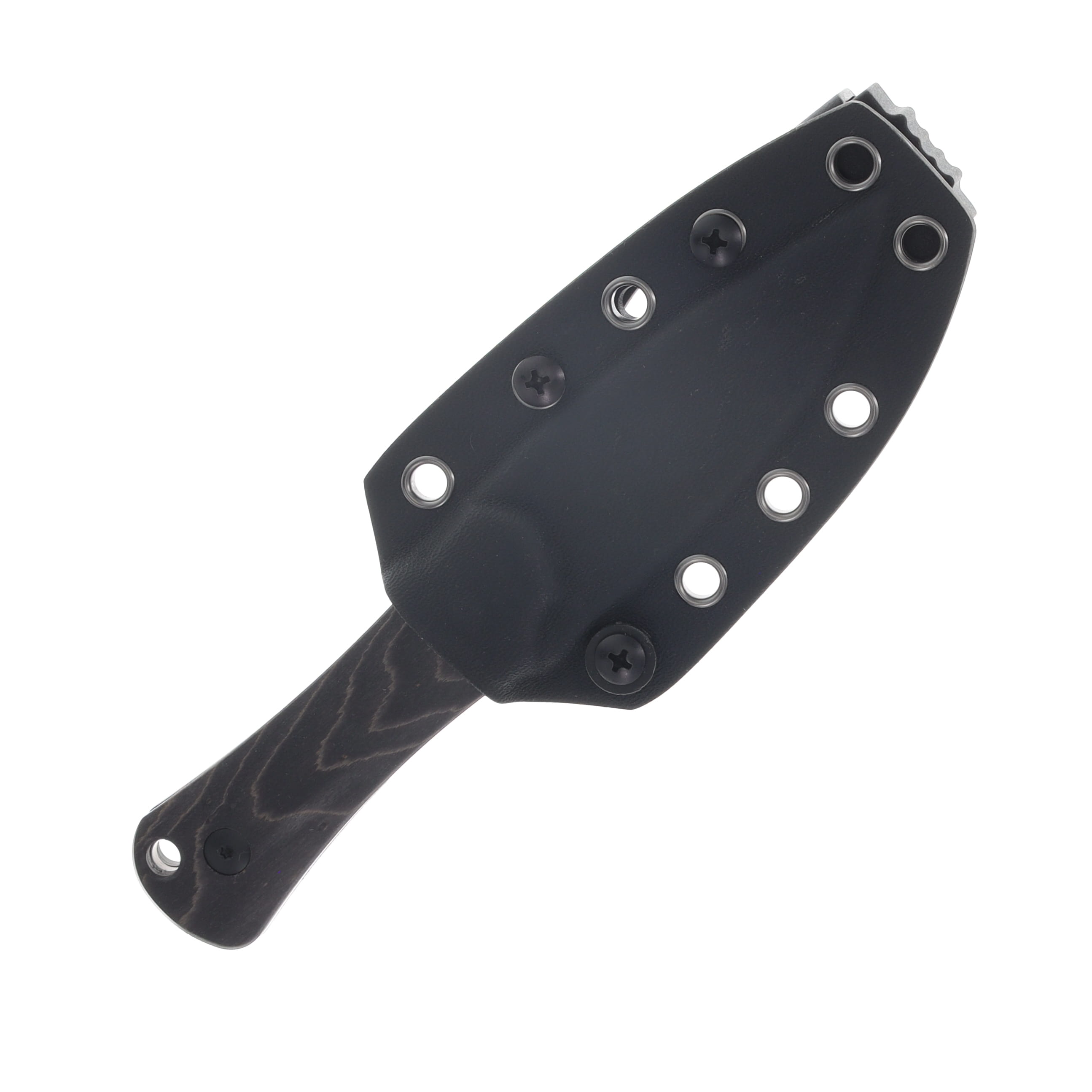 Kizer Bone Fixed Blade Knife Stonewash AEB-L/Stabilized Wood 1122A4 View 3