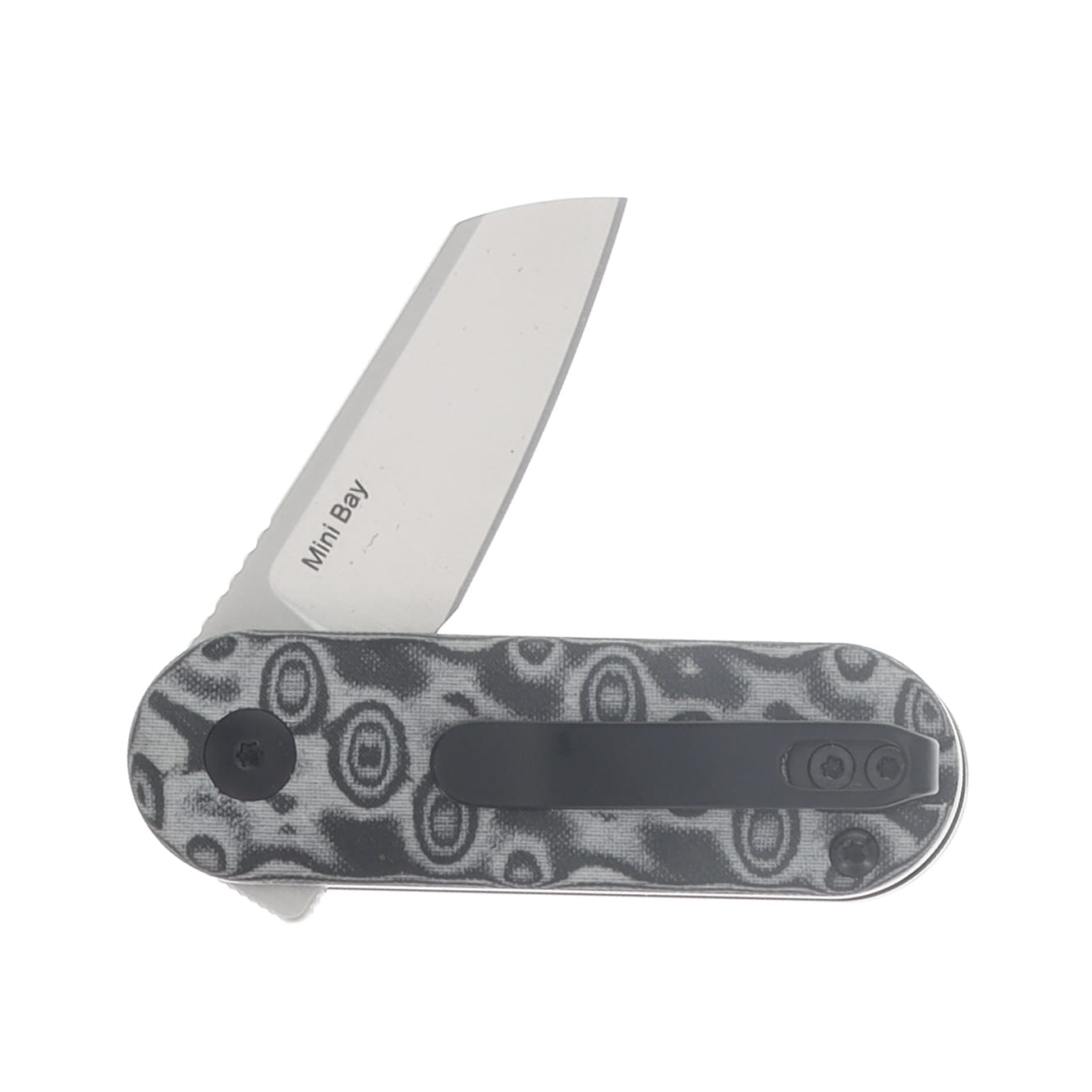 Kizer Mini Bay Slip Joint Folding Knife Satin 14C28N/Gray Vortex Micarta V2583A6 View 4