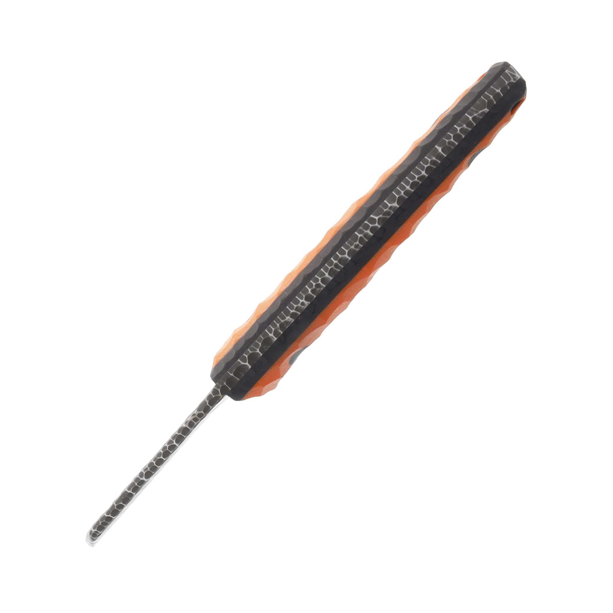 NO7 Knife Company AMP Fixed Blade Orange G10 Black Liner Black Pins W/Sheath NO7AMP-ORAG10-BLA-BP View 3