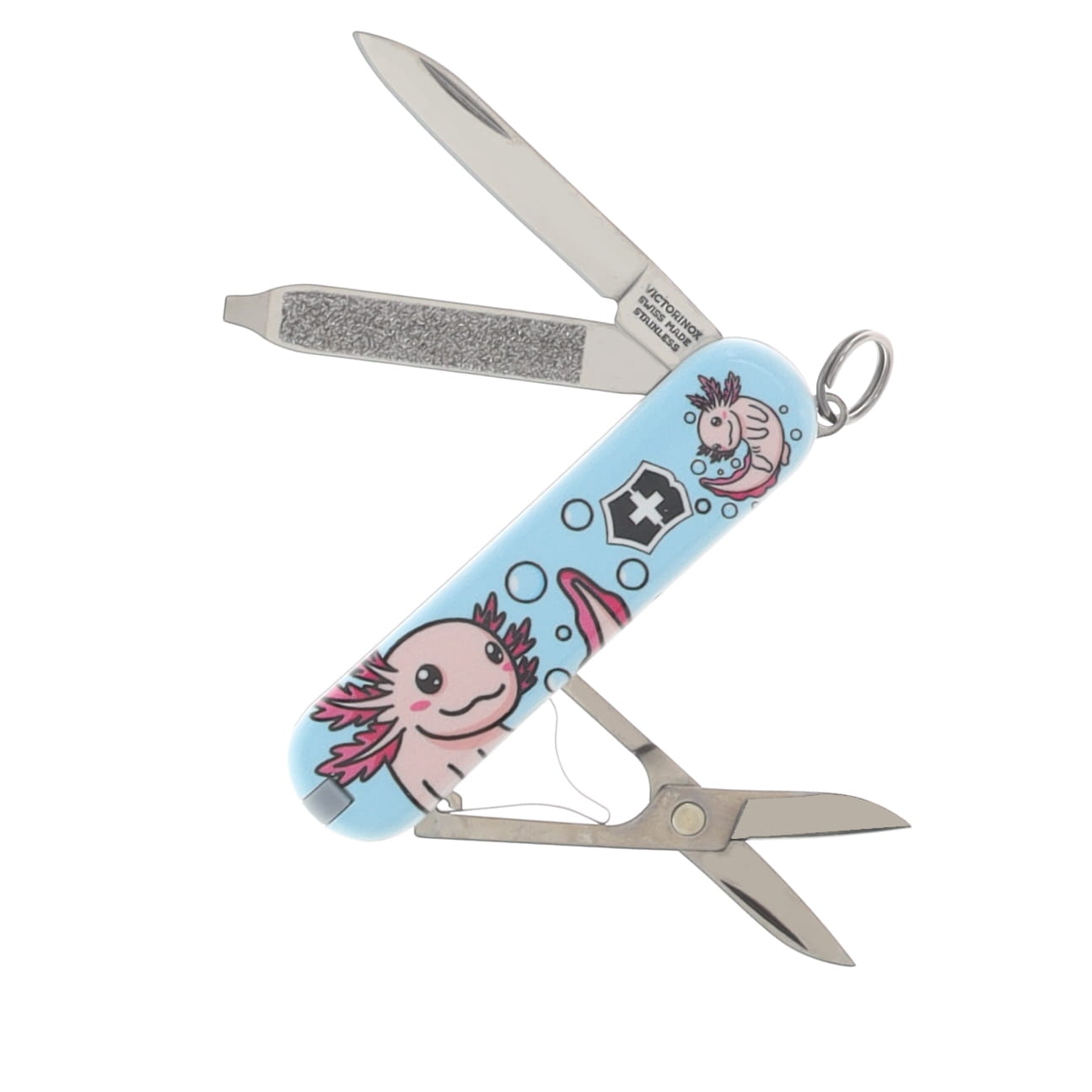 Victorinox SMKW Exclusive Classic SD Swiss Army Knife Axolotl Questions V1193 View 1