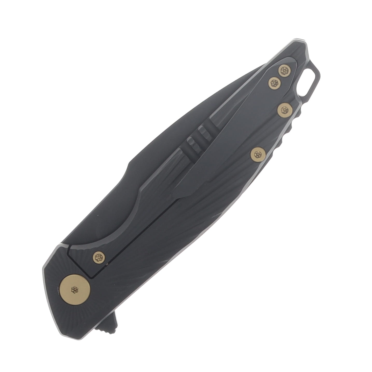 Ferramonster Aurora Rays Folder Black M390 Blade Black Titanium Handle FM23002 - C View 6