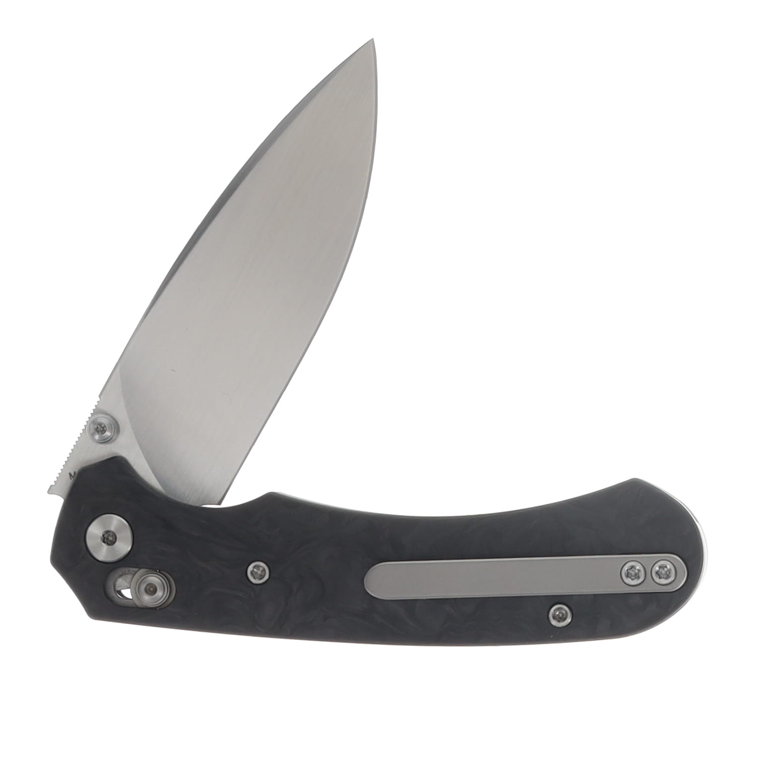 Ferramonster Spectrum Folder Hand Rubbed Satin M390 Black Marble Carbon Fiber FM23004 - C View 6