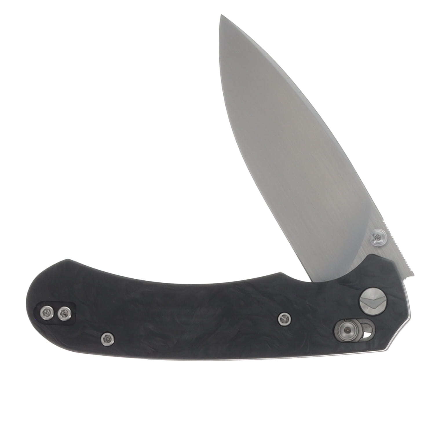 Ferramonster Spectrum Folder Hand Rubbed Satin M390 Black Marble Carbon Fiber FM23004 - C View 5