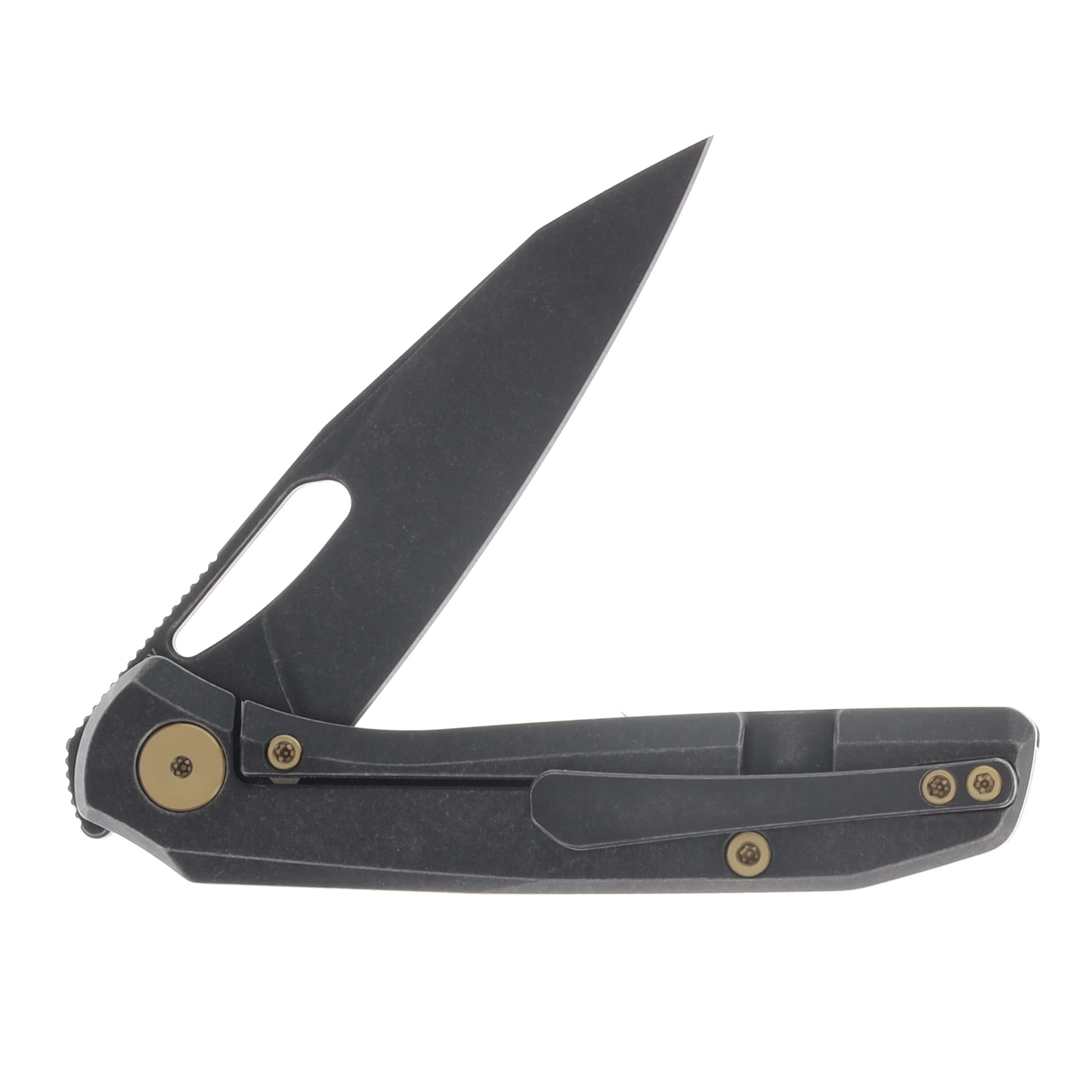 Ferramonster Xandros Folder Black STN WSH S90V Blade Black STN WSH TI Handle FM23007-B View 4