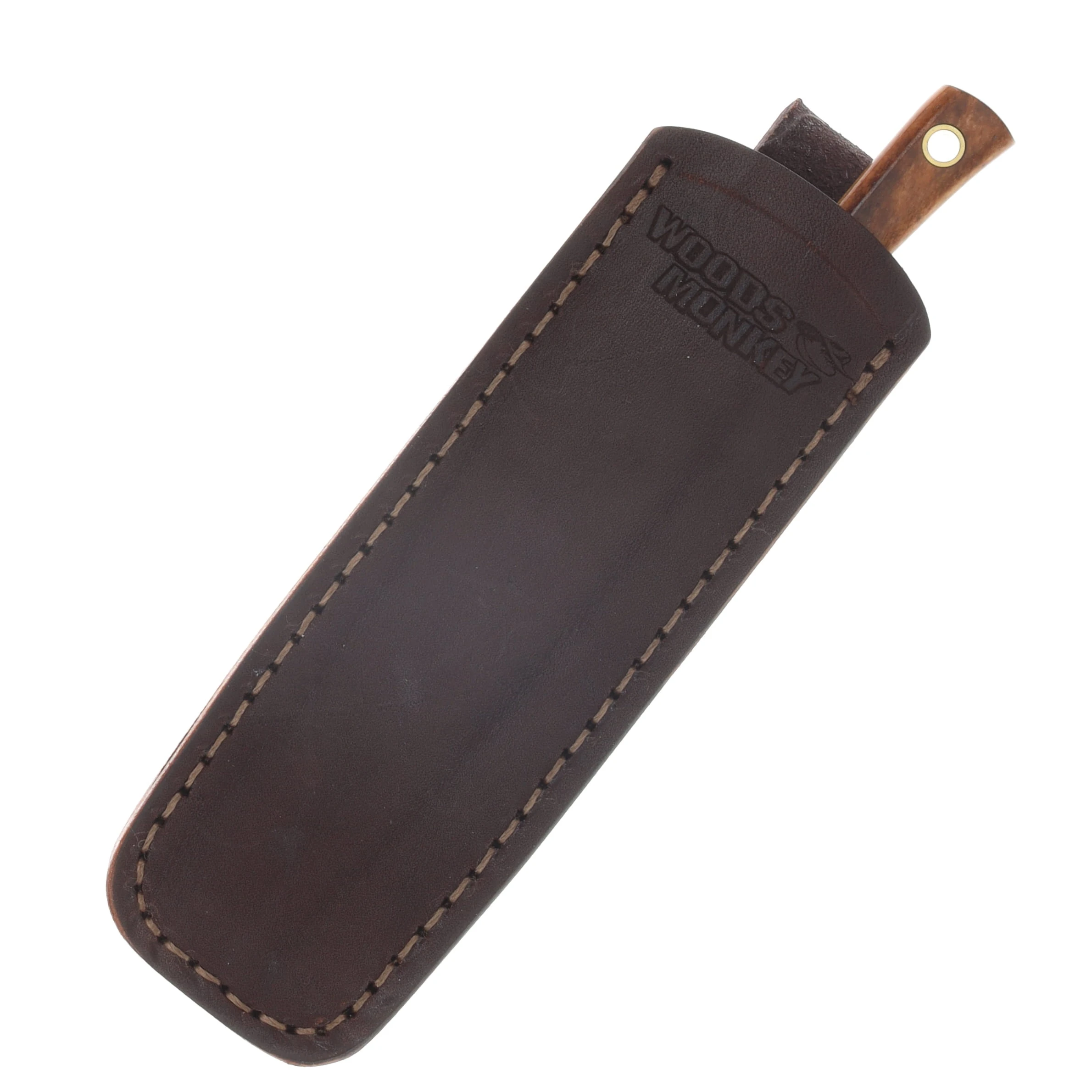 Woods Monkey Lil Widdle Chete Fixed Blade Knife Brown Bone LILWIDDLECHETEBROWN View 3