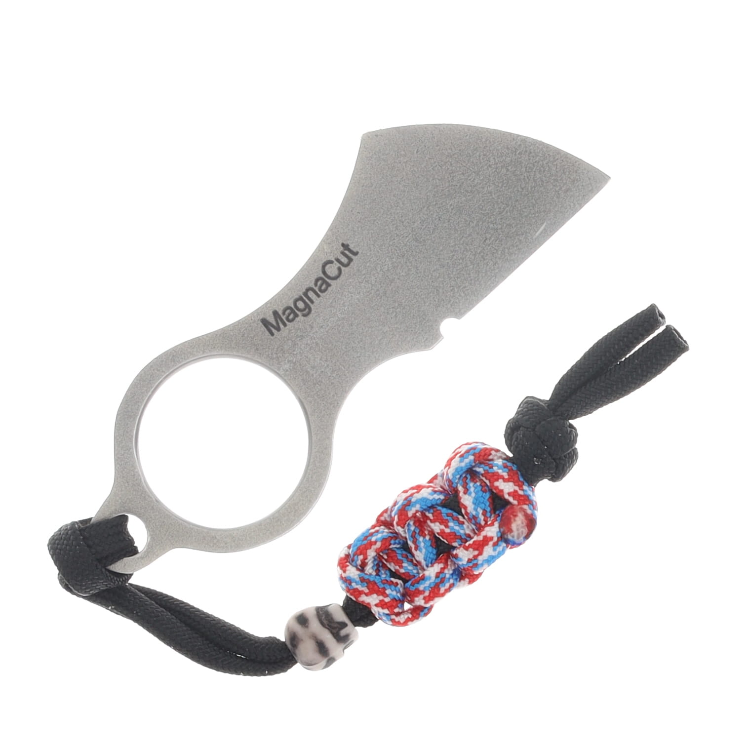 Woods Monkey Batwing Fixed Blade Neck Knife with US Flag Kydex Sheath BATWINGUSFLAG View 3