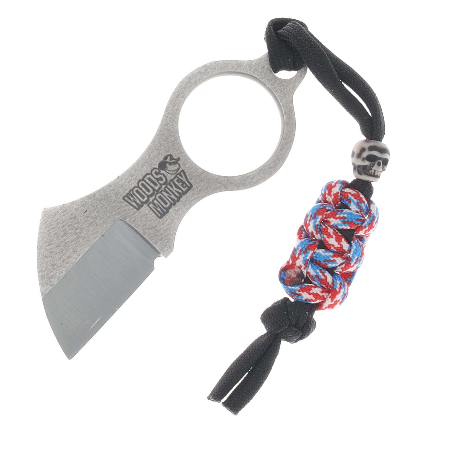 Woods Monkey Batwing Fixed Blade Neck Knife with US Flag Kydex Sheath BATWINGUSFLAG View 4