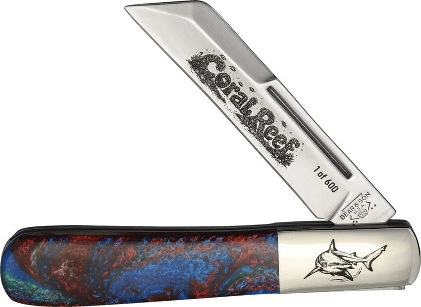 Bear & Son Coral Reef UV Reflective/Glow In The Dark 4" Modern Large Barlow BR9180CR View 1