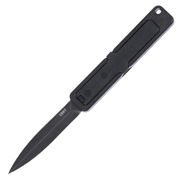 CRKT Gravitic Flip Manual OTF Knife Stonewash High Carbon D/E Black GRN CR6013 View 1
