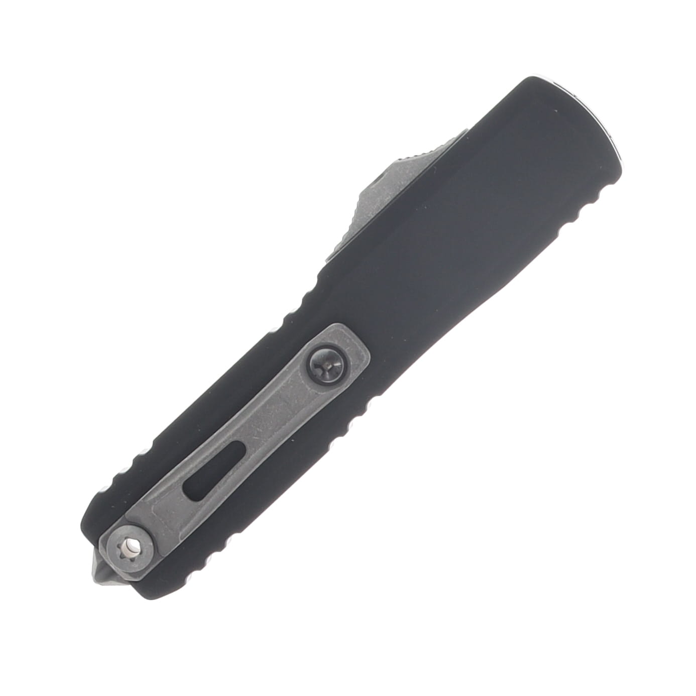 Microtech UTX-70 Gen IV OTF Automatic Knife Apocalyptic D/E Black AUMT1147410AP View 4