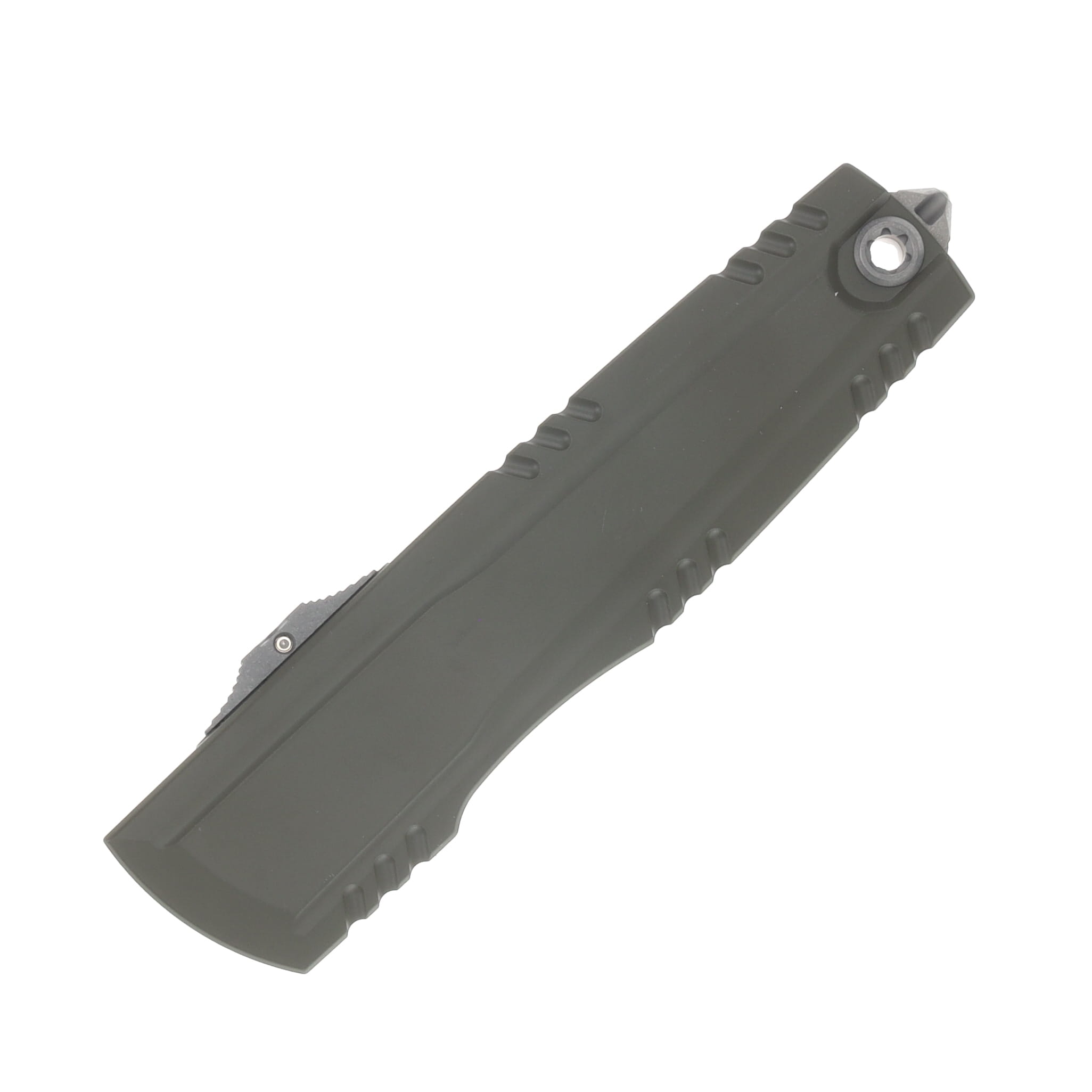 Microtech Luminary Signature Series OTF Automatic Knife ZBP Apocalyptic S/E Moss Green with Tritium Insert AUMT127010APMGS View 4