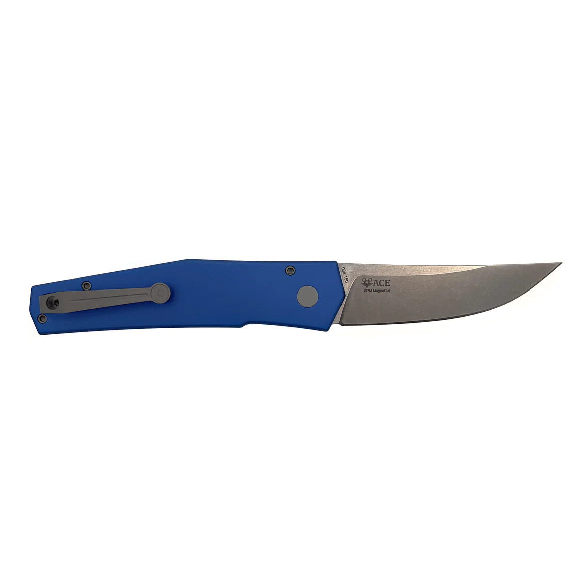 GiantMouse ACE Elmer OTS Auto STN WSH Magnacut Blade Blue Aluminum Handle GMELMER-BLUE View 2