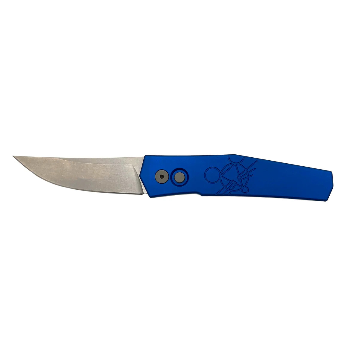 GiantMouse ACE Elmer OTS Auto STN WSH Magnacut Blade Blue Aluminum Handle GMELMER-BLUE View 1