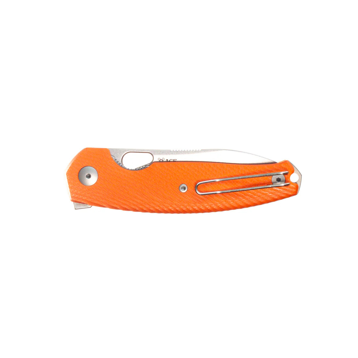 GiantMouse ACE Jagt Folding Knife STN WSH Magnacut Blade Orange G10 Handle GMJAGT-ORG-G10 View 3