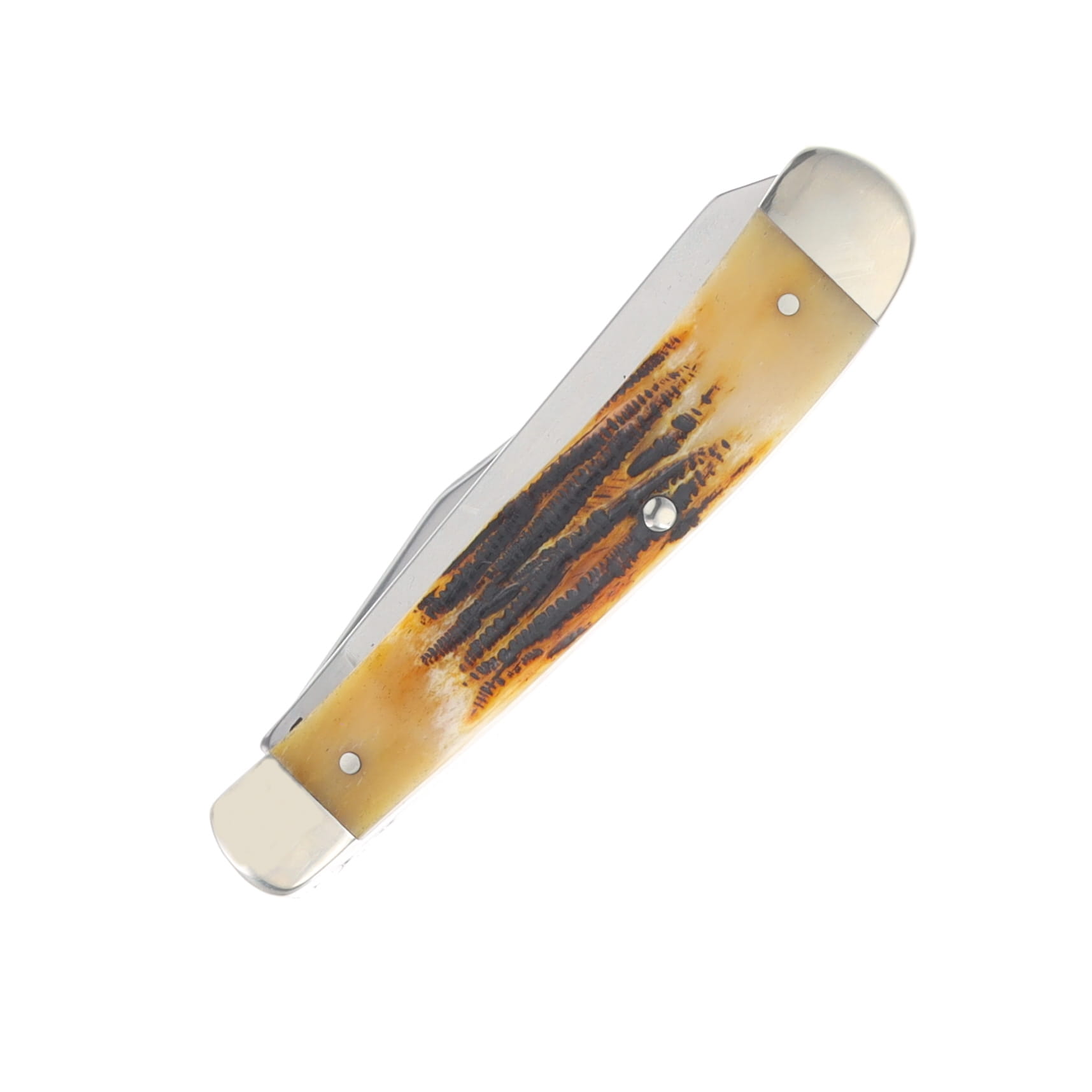 Bear & Son SMKW Exclusive Large Trapper Folder Orange Sunset Bone 1095 Blade COSB54 View 4