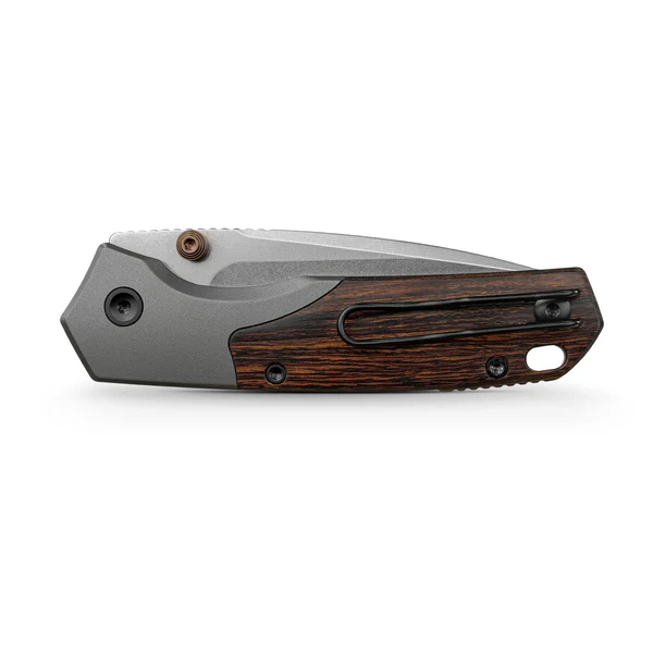 Vosteed Psyop 299 Folding Knife S35VN STN WSH Blade Brown Sand Ironwood Handle A2228 View 3