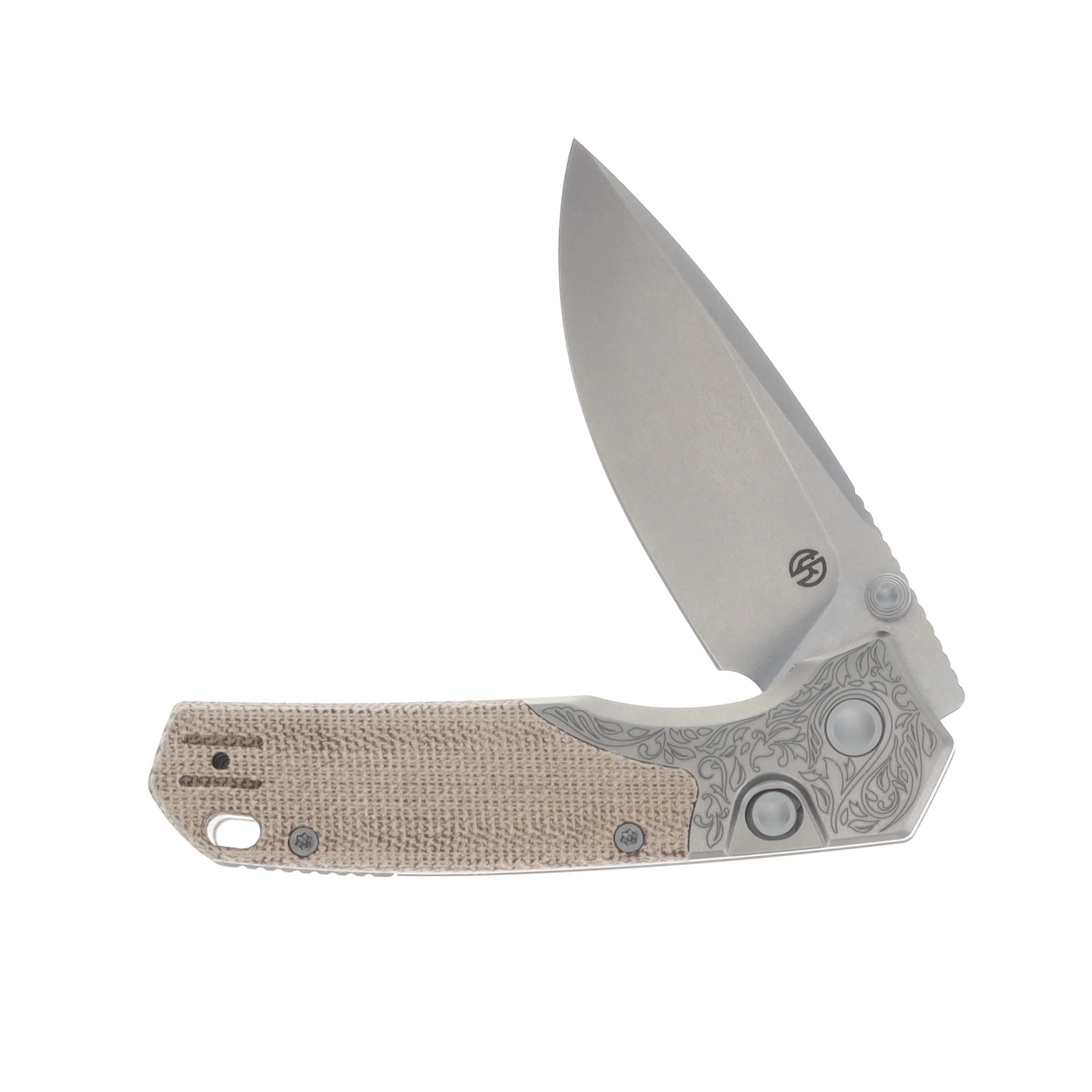 Vosteed Psyop Top Linerlock Folding Knife (CPM S35VN, Ti/Micarta) A2232 View 3