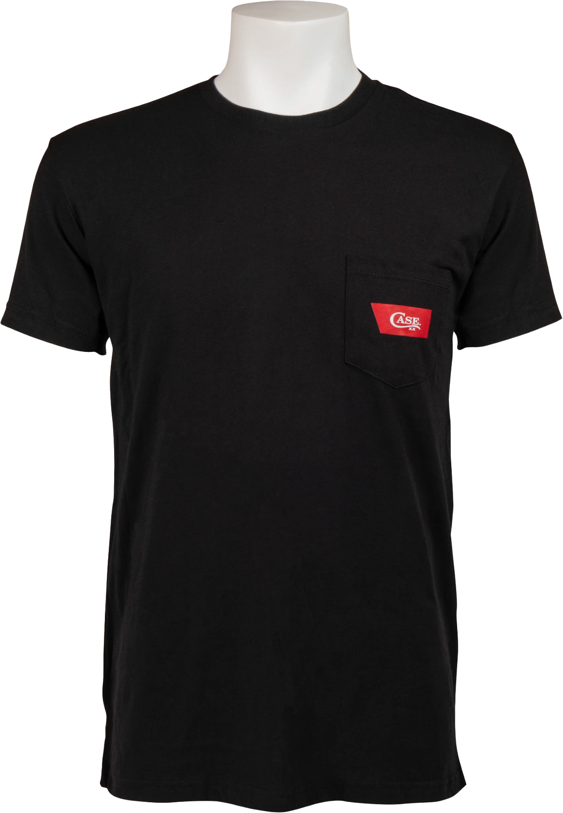 Case XX Black with Red Chisel Case XX Logo Front Pocket Artwork Medium Unisex Tee CA52581 View 1