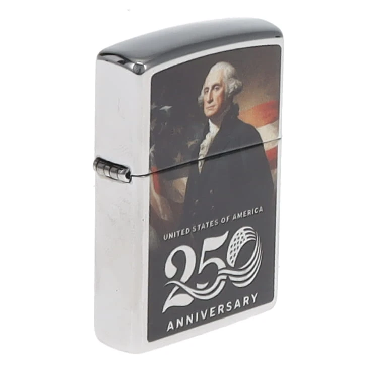 Zippo America 250th Anniversary Special Edition Lighter George Washington America Flag ZP129367 View 3
