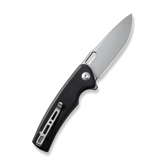 Sencut Vesperon Folding Knife Black G-10 Handle Satin 9Cr18MoV Drop Point Blade S20065-1 View 1