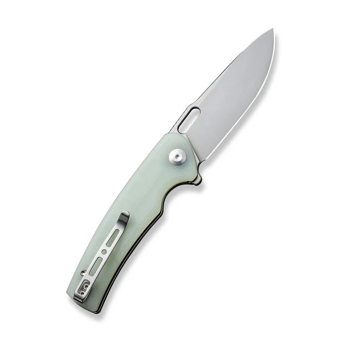 Sencut Vesperon Folding Knife Natural G-10 Handle Satin 9Cr18MoV Drop Point Blade S20065-2 View 1