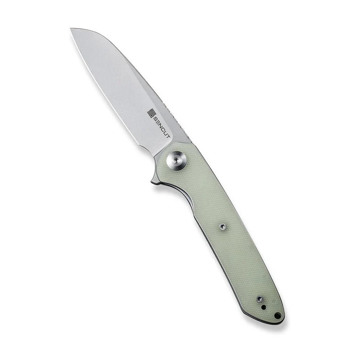 Sencut Kyril Folding Knife Natural G-10 Handle Stonewashed 9Cr18MoV Blade S22001-2 View 1