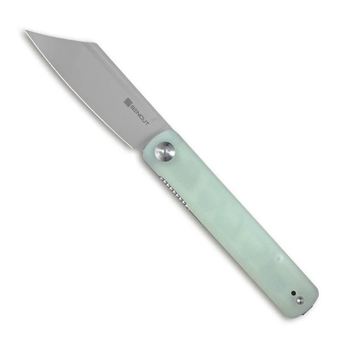 Sencut Bronte Folding Knife Natural G-10 Handle Gray Stonewashed 9Cr18MoV Blade SA08C View 1