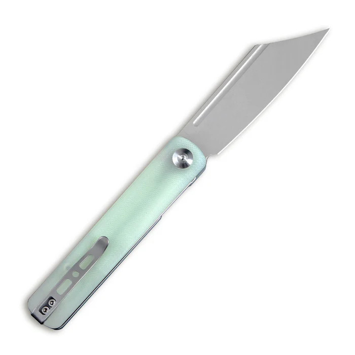 Sencut Bronte Folding Knife Natural G-10 Handle Gray Stonewashed 9Cr18MoV Blade SA08C View 2