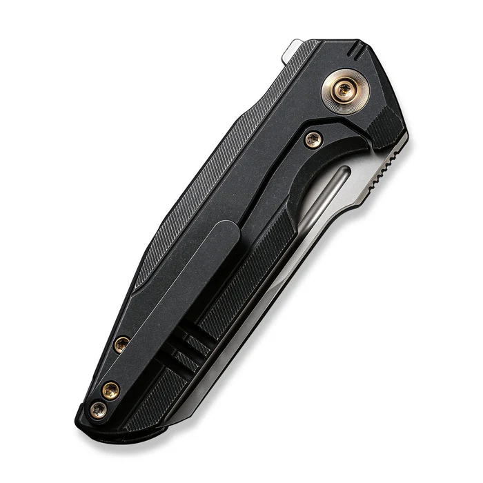 WE Knife Co Star Hawk Folding Knife Black Titanium Handle Bead Blasted 20CV Blade WE21017-3 View 3