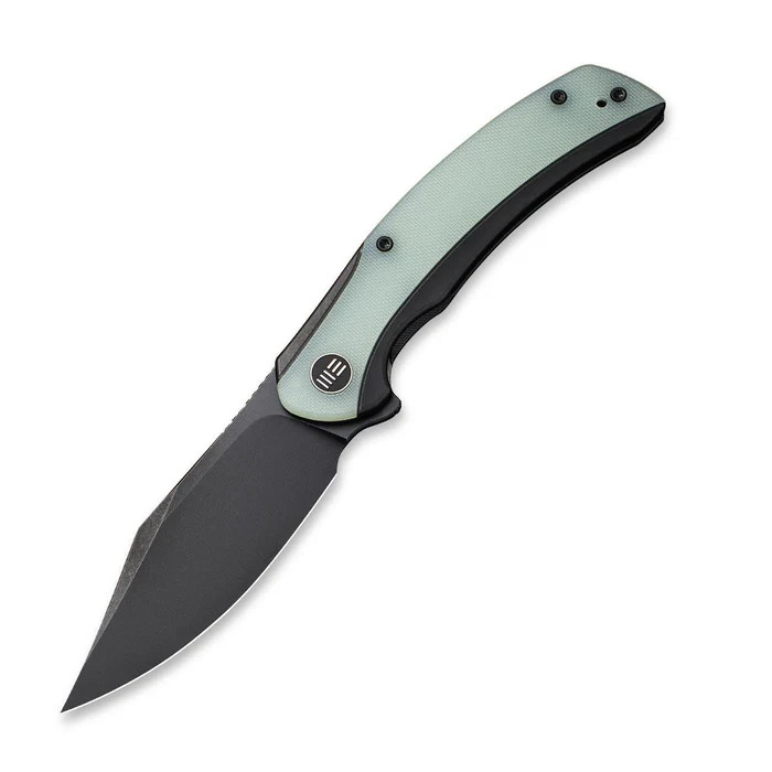 WE Knife Co Snick Folder Black TI Handle W/Natural G-10 Inlay Black STN WSH 20CV Blade WE19022F-4 View 1