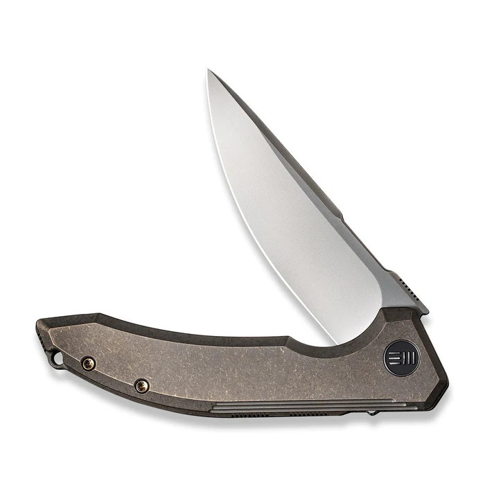 WE Knife Co Quixotic Folding Knife Bronze Titanium Handle Bead Blasted 20CV Blade WE21016-5 View 3