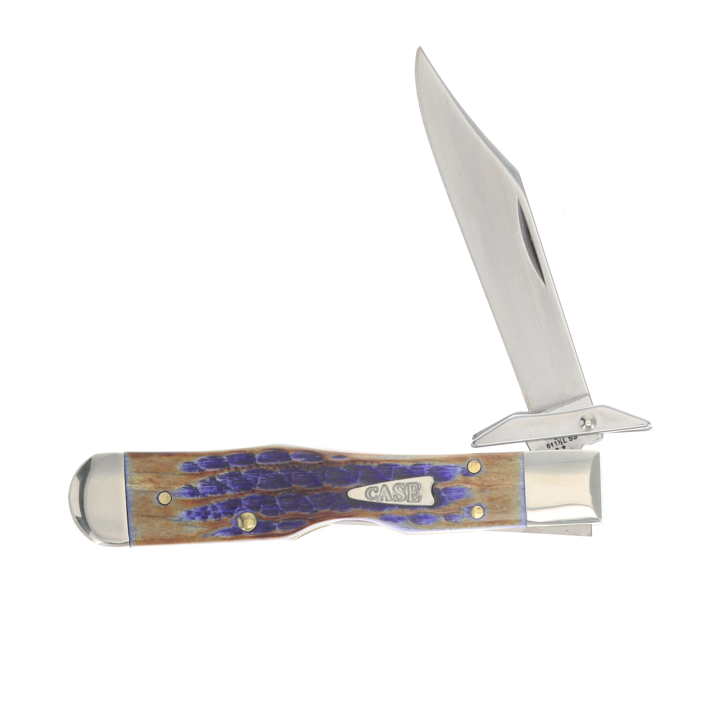Case SMKW Exclusive PB&J 611 1/2L SS Cheetah Cub Lockback Folding Knife CA39446 View 3