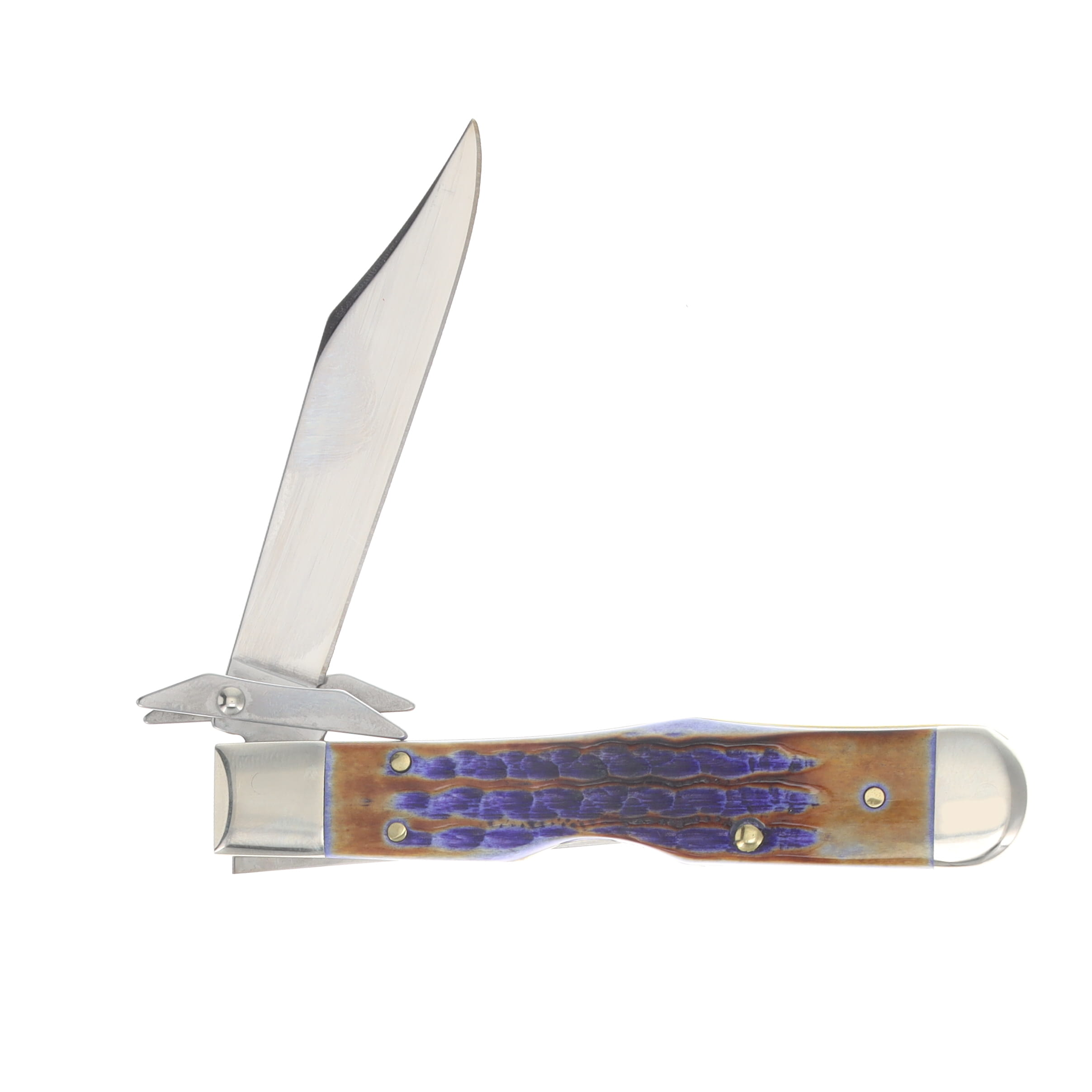 Case SMKW Exclusive PB&J 611 1/2L SS Cheetah Cub Lockback Folding Knife CA39446 View 4